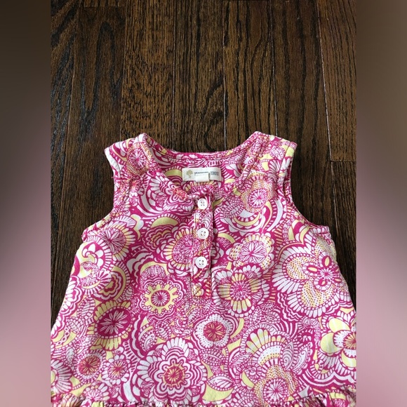 Tucker + Tate Girls 4Y Sleeveless A-Line Pocket Dress w/Geometric Floral Design - Picture 3 of 8